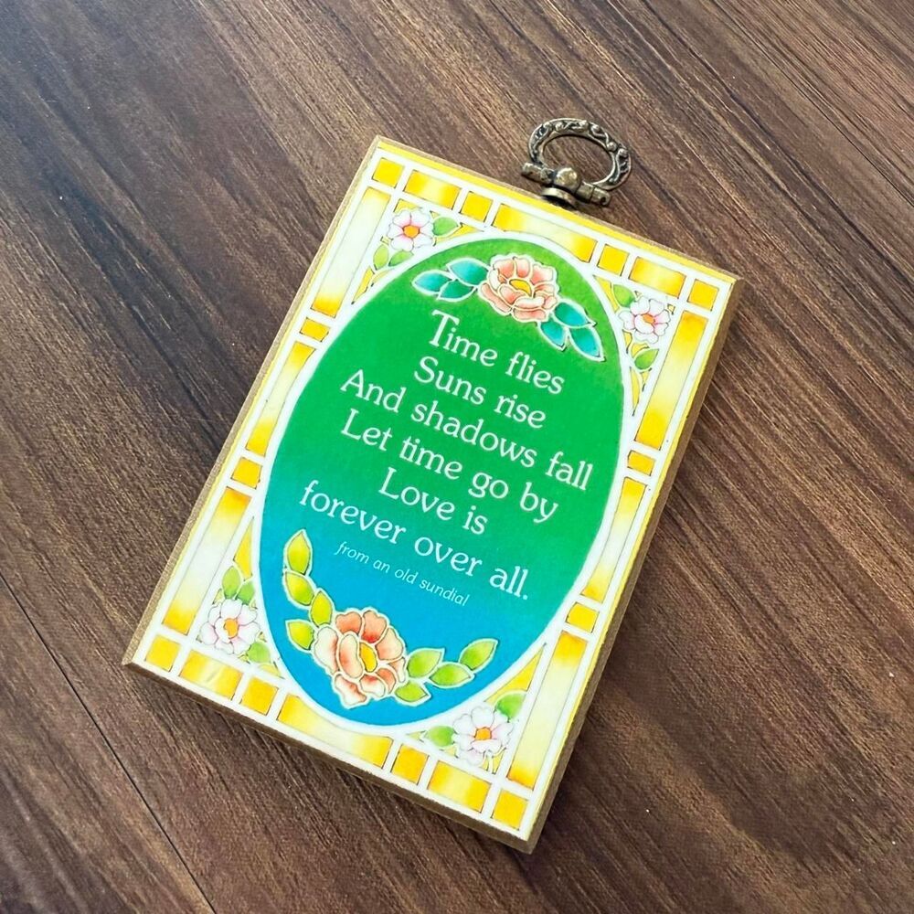 Vintage American Greetings Mini sign with love quote Home Decor Plaque Valentine